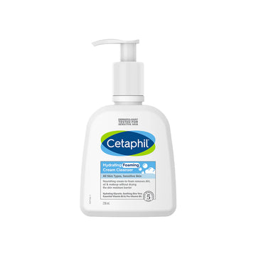 Cetaphil Hydrating Foaming Cream Cleanser For Dry to Normal, Sensitive Skin Types 236ml