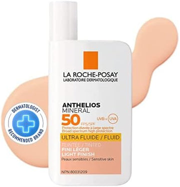 La Roche-Posay Anthelios Mineral Tinted Ultra Fluid SPF 50+ Facial Sunscreen – 50ml