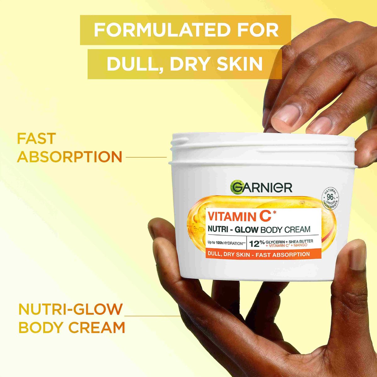 Garnier Vitamin C Nutri – Glow Body Cream 380ml