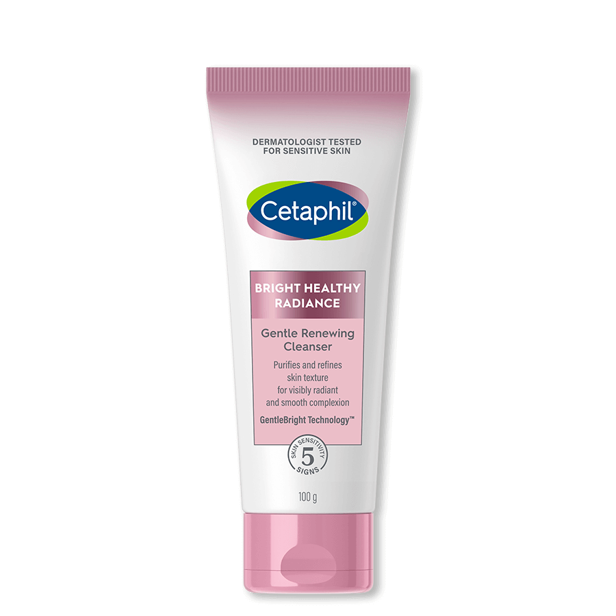Cetaphil Bright Healthy Radiance Gentle Renewing Cleanser – 3-in-1 Exfoliating Face Wash 100ml