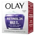 Olay Retinol 24 MAX Face Moisturizer Anti-Aging Night Face Cream for Wrinkles and Uneven Skin Tone with Retinol2, 48 g