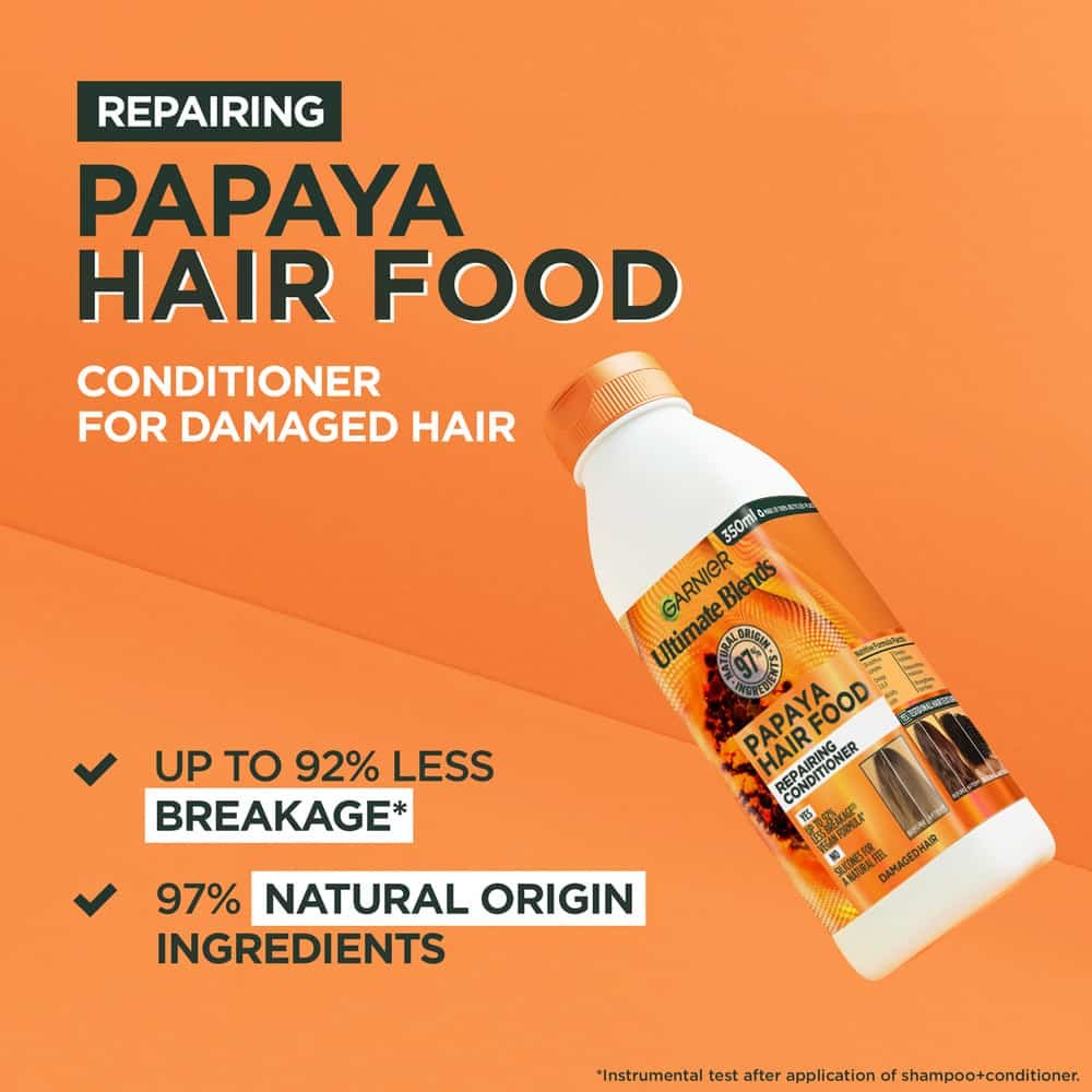 Garnier Ultimate Blends Nourishing Hair Food Papaya Conditioner For Dry Hair 350ml