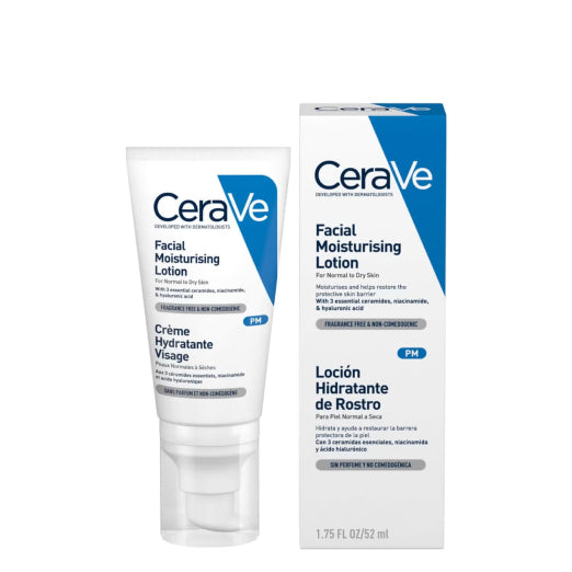 Cerave PM Facial Moisturiser Normal to Dry Skin 52ml