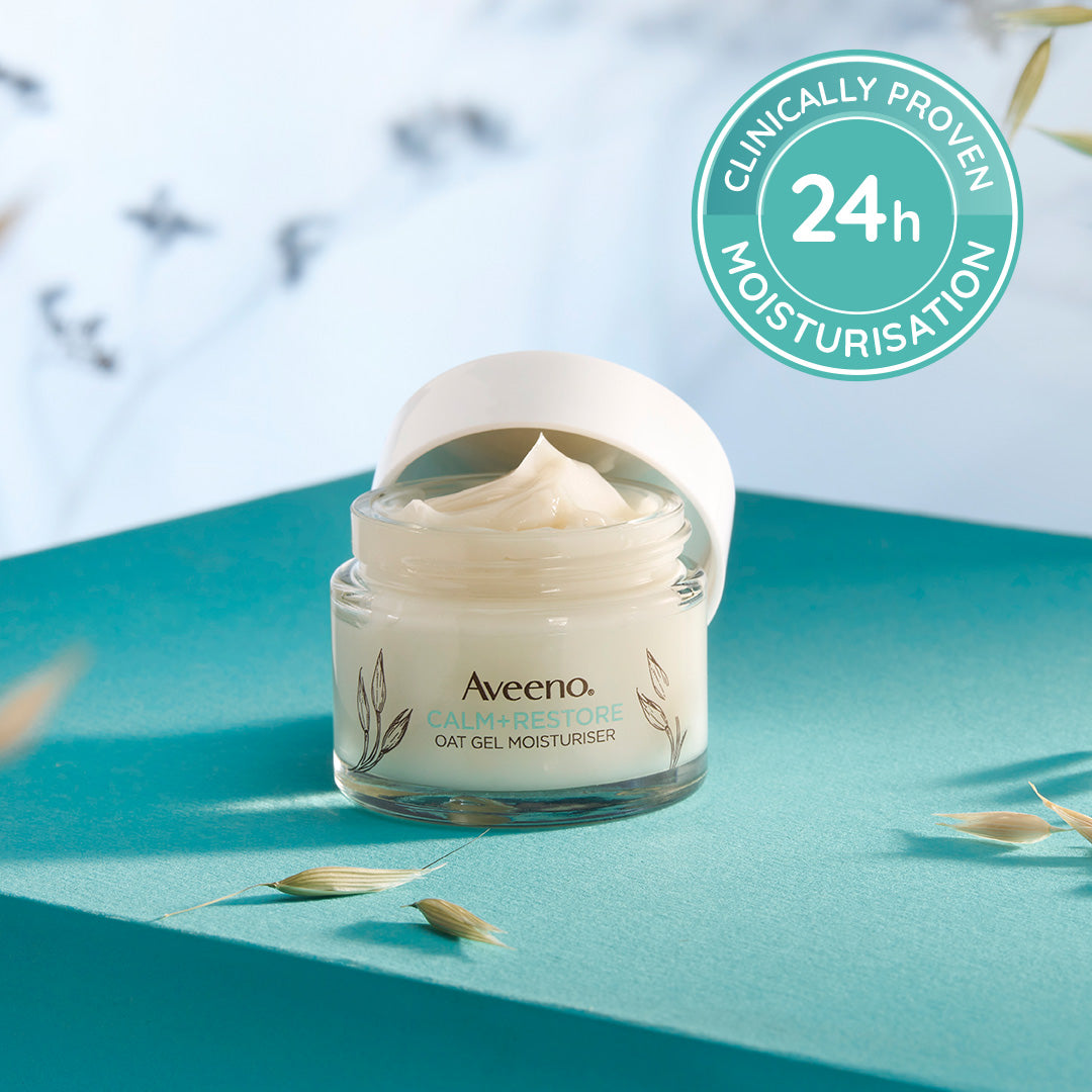 Aveeno Face Calm And Restore Oat Gel Moisturiser 50ml