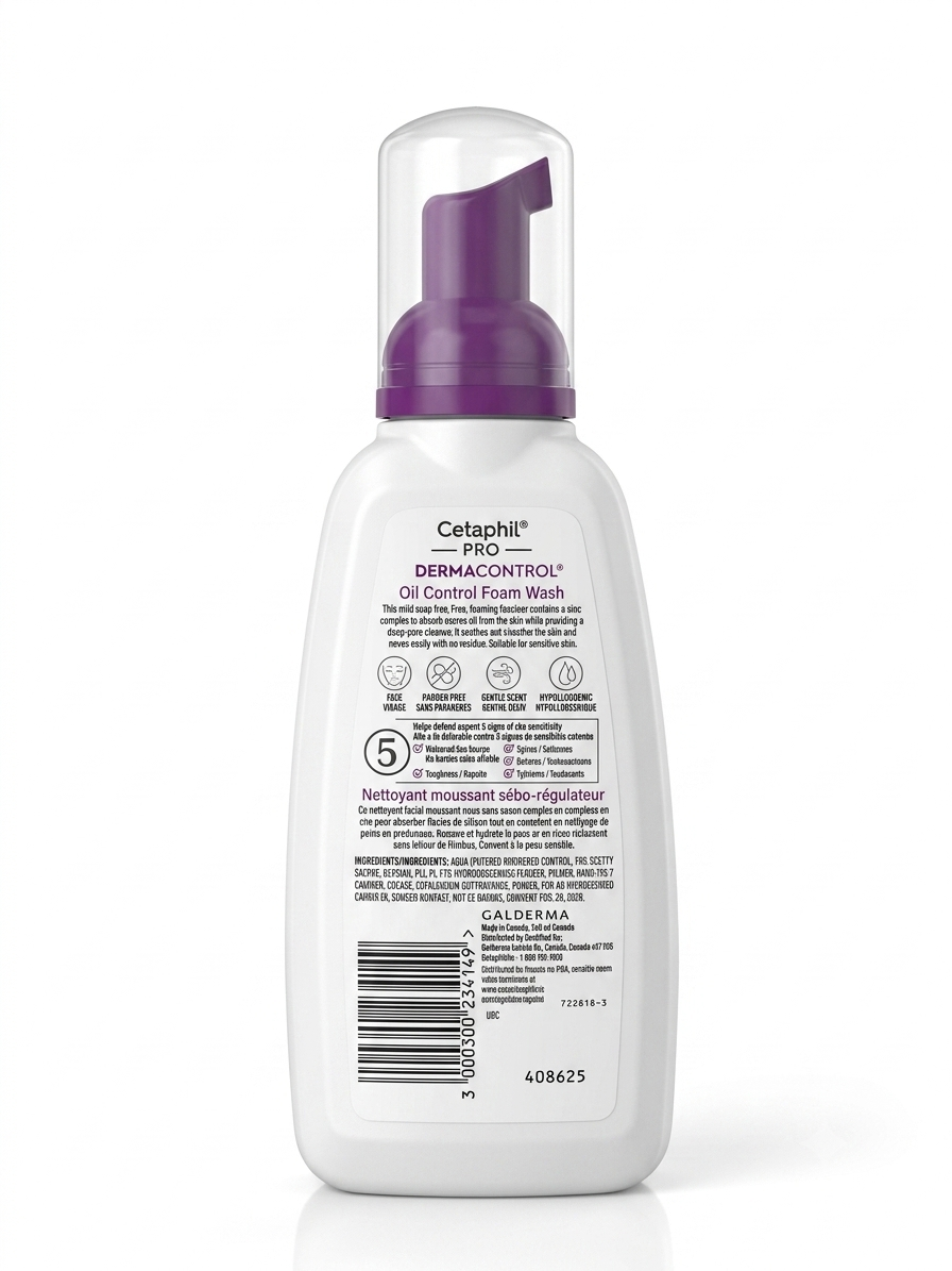 Cetaphil Derma Control Oil Control Foam Wash 236ml