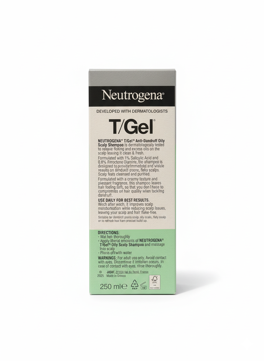 NEUTROGENA® T/Gel Anti Dandruff Shampoo for Oily Scalp and Hair 250ml