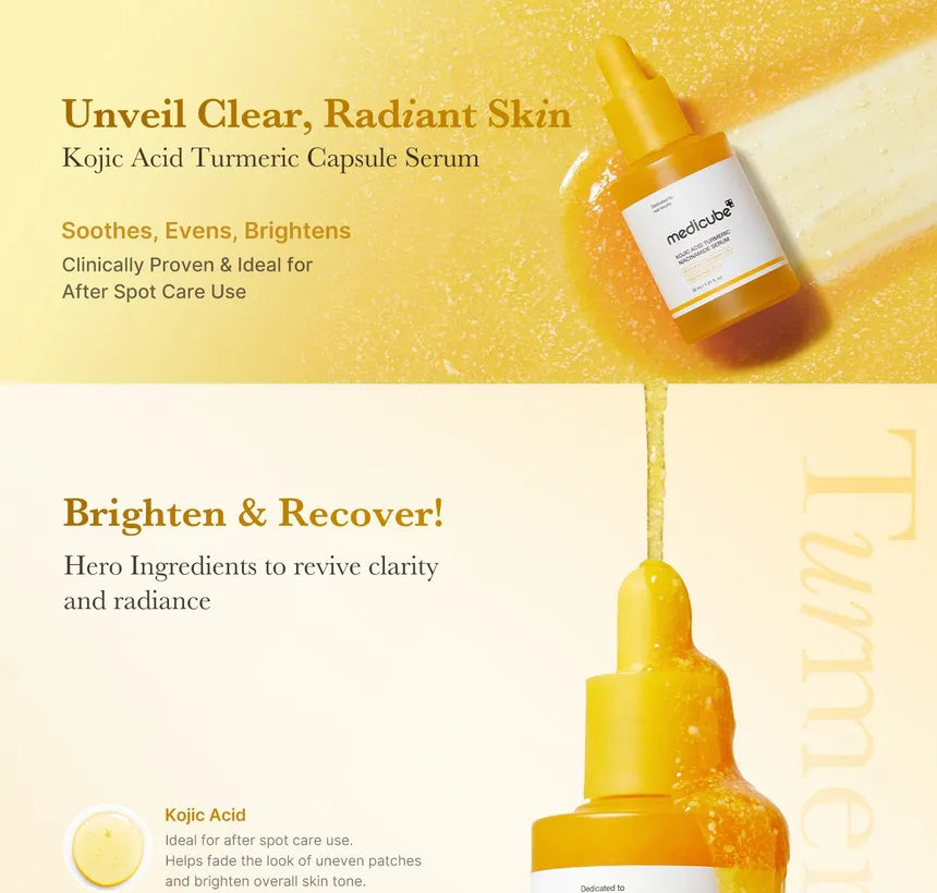 Medicube Kojic Acid Turmeric Niacinamide Serum