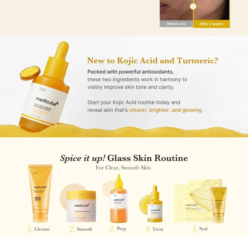 Medicube Kojic Acid Turmeric Niacinamide Serum