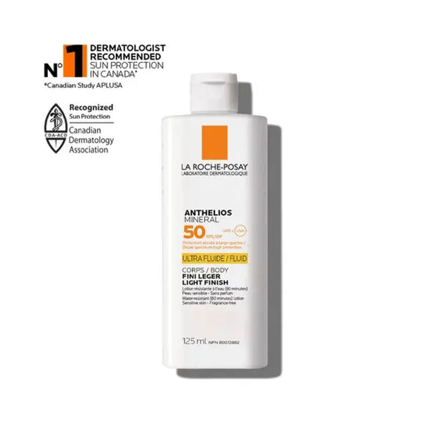 La Roche-Posay Anthelios Mineral SPF50 Light Finish Sunscreen – 125ml | Broad Spectrum Protection | Expire soon offer - (2026/08)