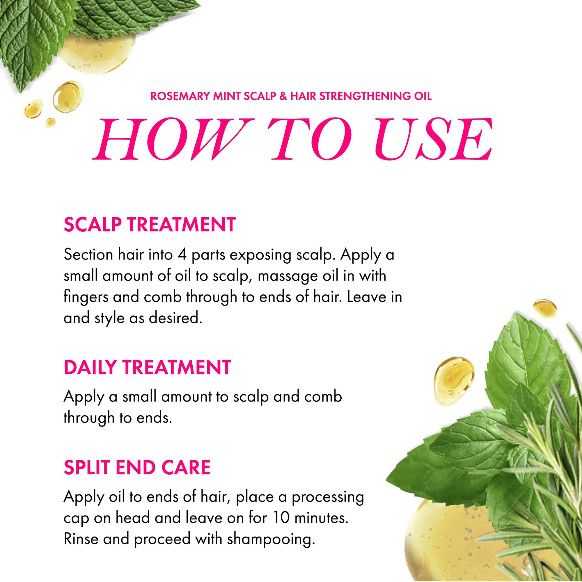 Mielle Organics Rosemary Mint Growth Hair Oil 59ml in Sri Lanka