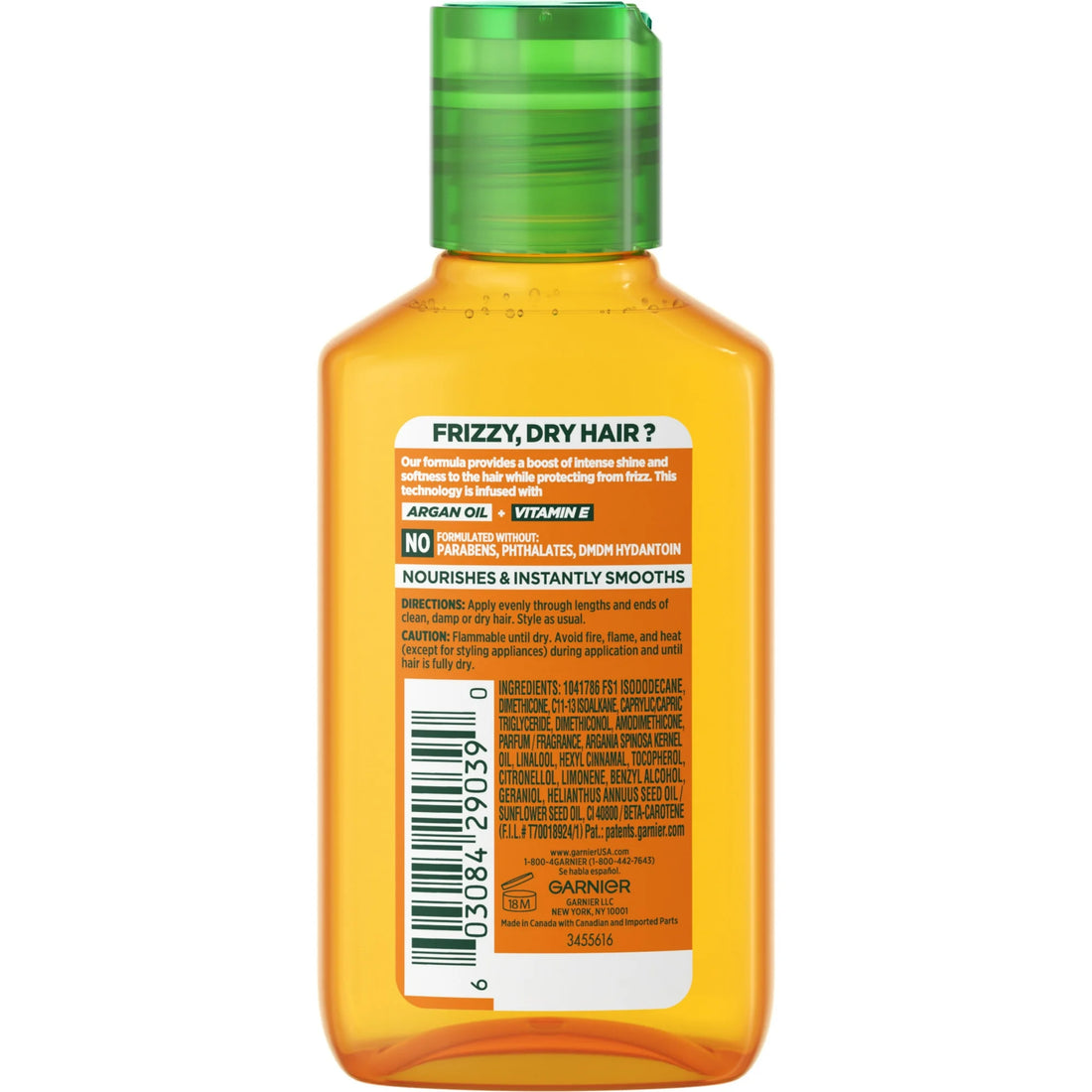 Garnier Fructis Sleek & Shine Moroccan Sleek Smoothing Conditioning Oil for Dry Hair, 3.75 fl oz