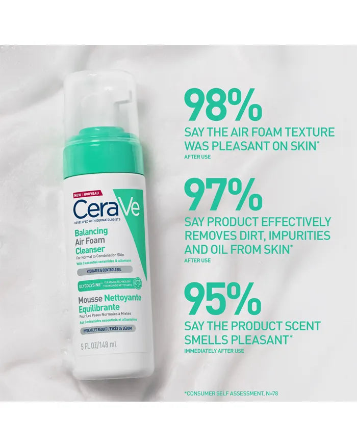 CeraVe Balancing Air Foam Facial Cleanser 148ml