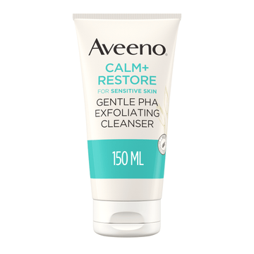 Aveeno Face CALM+RESTORE Gentle Smooth PHA Exfoliating Cleanser for Sensitive Skin, 150ml in Sri Lanka
