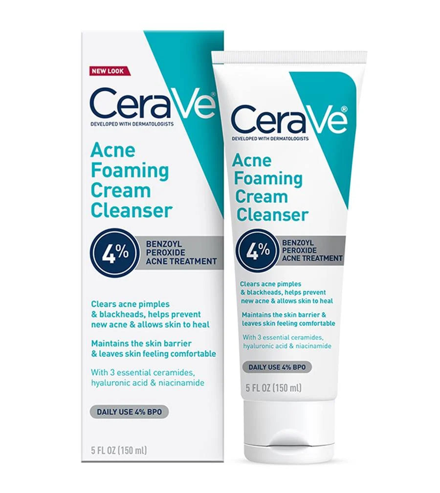 CeraVe Acne Foaming Cream Cleanser with 4% benzoyl peroxide in Sri Lanka 150ml