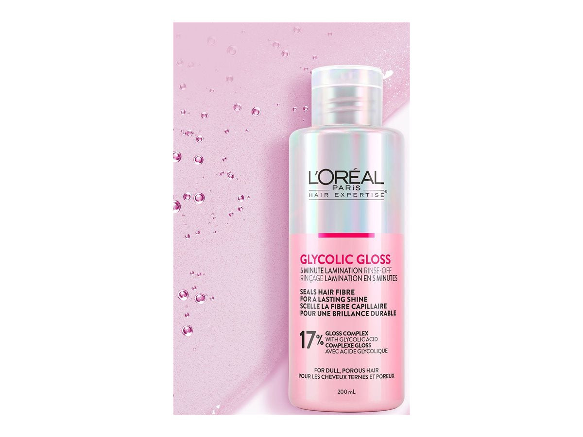L'Oreal Paris Hair Expertise Glycolic Gloss Rinse-Off Gloss - 200ml