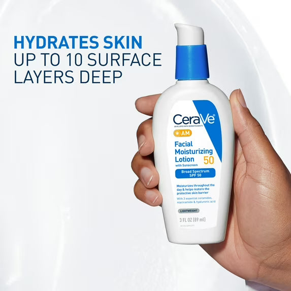 Cerave AM Facial Moisturizing Lotion SPF 50 89ml in Sri Lanka