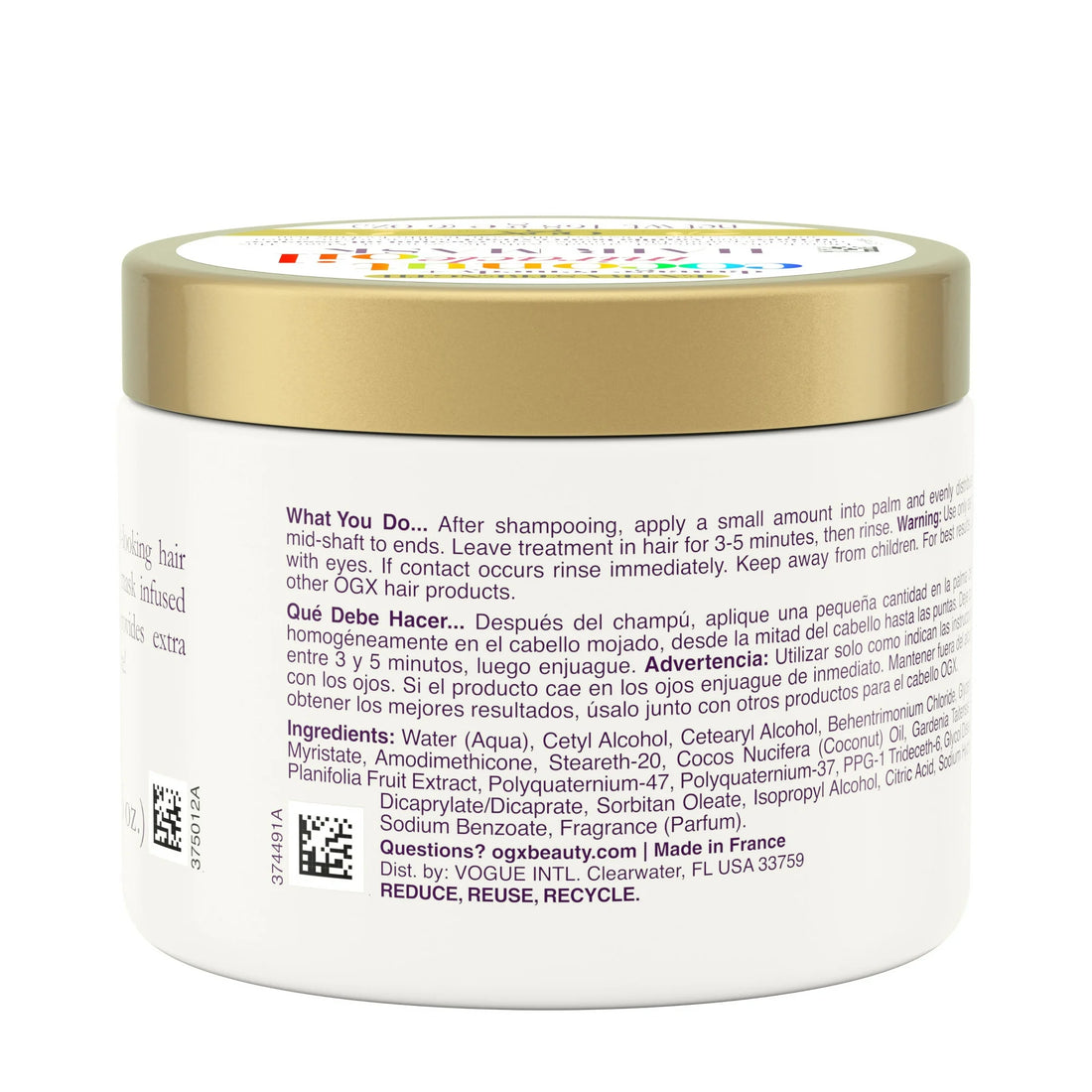 OGX Extra Strength Damage Remedy + Coconut Miracle Oil Hair Mask 6 oz