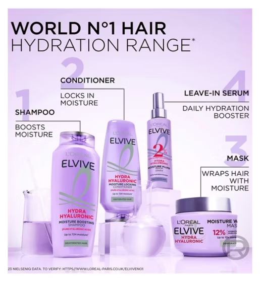 L’Oréal Paris Elvive Hydra Hyaluronic Shampoo 200ml