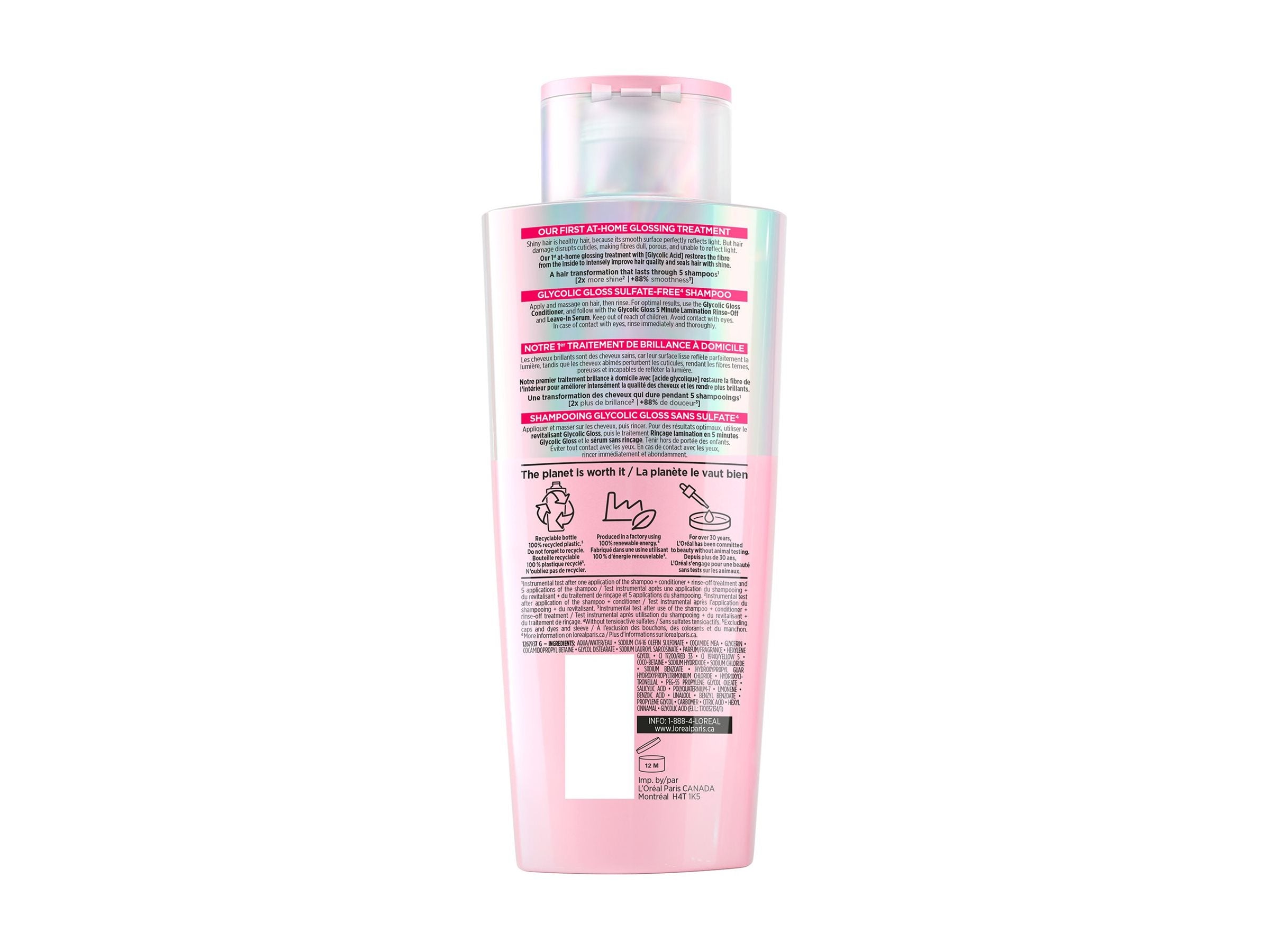 L'Oreal Paris Hair Expertise Glycolic Gloss Shampoo - 200ml