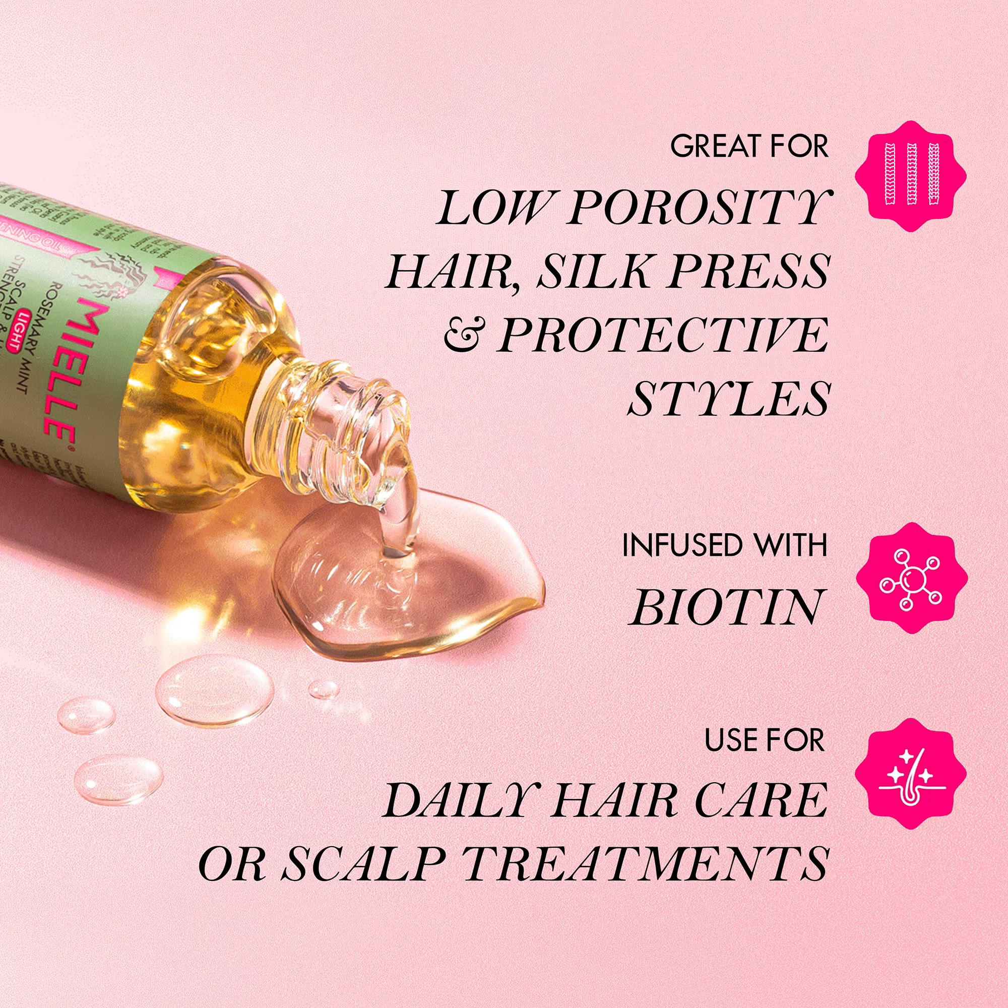Mielle Organics Rosemary Mint Light Scalp & Hair Strengthening Oil 59ml